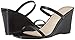The Drop Women's Sophia Two Strap Wedge,Black, 8