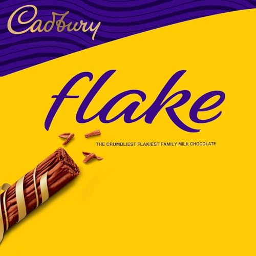 Image of Cadbury Flake Chocolate Bar, Crumbly and Flaky Milk Chocolate Quick Snacks, Each 15g, 30+6 Free Pack, 36 Bars (Product Of Egypt) Get Flavourito Kunafa Chocolate 20g Absolutely Free From DECADENT FOODS