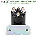 10L0L Golf Cart Starter Solenoid - 48V Heavy Duty Solenoid for Yamaha EZGO Club Car Electric - 4 Terminal 200A Continuous with L-Shaped Bracket, 600A Peak 101883601, 73231G01, JR1-H1950-00