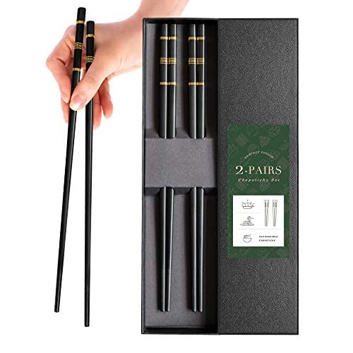 Glass Fiber Chopsticks-Reusable Japanese-style, Chinese-style and Korean-style Chopsticks, Dishwasher-safe, ï¼ˆ2 Pairs Gift Setï¼‰