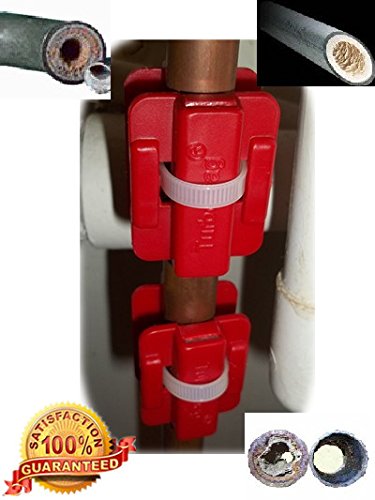 Conditionneur d'eau magnétique (Jaune) 2 paires de puissance d'adoucissant le calcaire pour cuisine jardin salle de bain