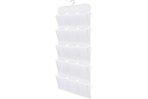 Ample Capacity Non-Woven 30-Pocket Double-Sided Hanging Wardrobe Shoe Storage