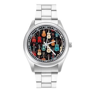 This watch is made of high-quality alloy, glass mirror, clear and transparent, durable and durable. Large dial watch, show the atmosphere. Solid steel belt, stylish and decent. The fun print design of our steel band watch, personalize your watch, the...