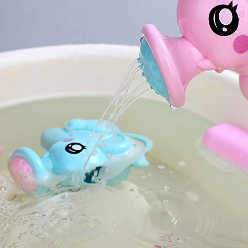 Heaven2017 Cartoon Elephant Sprinkler Baby Bath Shower Toy Pink #TOP7