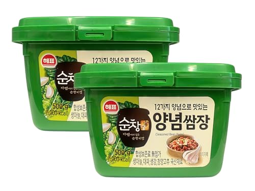 Sajo Haepyo Ssamjang 500g - Traditional Korean Seasoned Soybean Paste, Perfect for Lettuce Wraps, Dipping, and Grilled Meats, BBQ (Pack 2) Sajo Haepyo Ssamjang 500g - Traditional Korean Seasoned Soybean Paste, Perfect for Lettuce Wraps, Dipping, and Grilled Meats, BBQ (Pack 2)