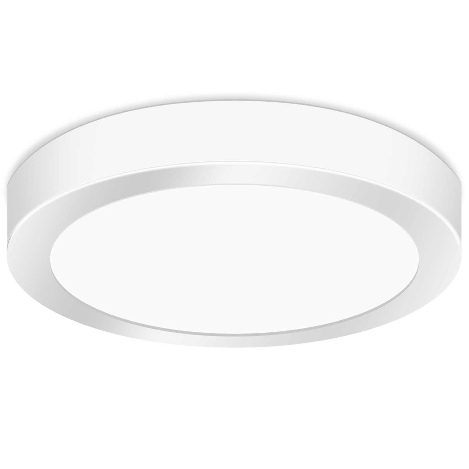 YELANGU LED Ceiling Light Round 24W 11.42" Ultra Flat, 6500K Cool White Panel Light, Modern Ceiling Lamp, Non-Dimmable