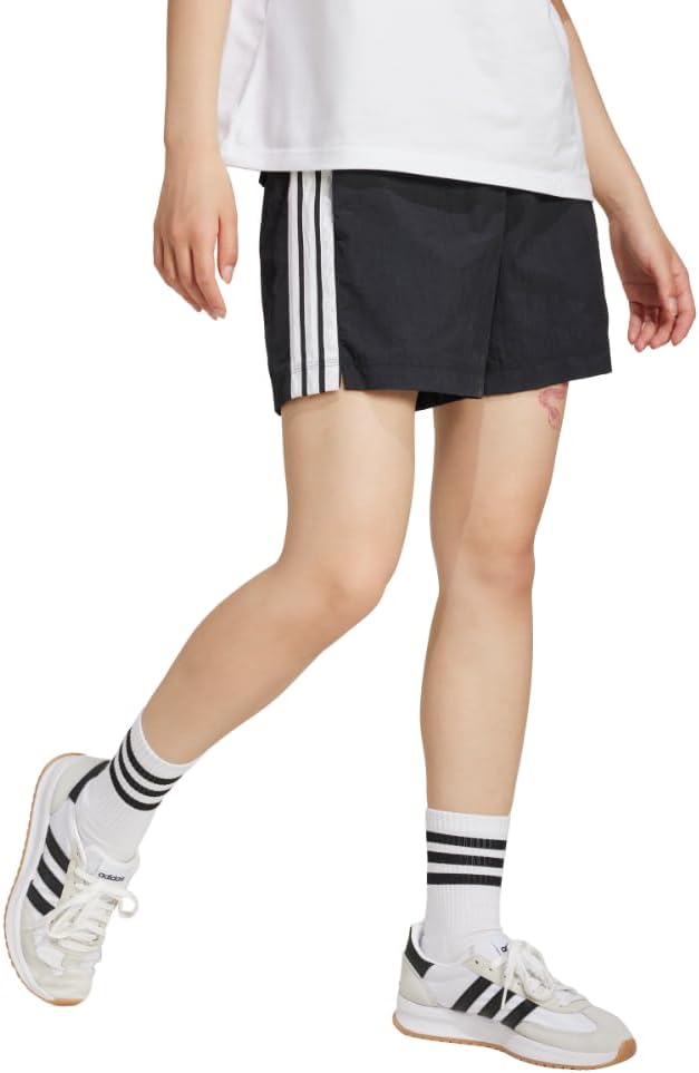adidas Womens Essentials 3-Stripes Woven Shorts