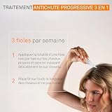 LUXÉOL - Progresywne wypadanie włosów 2 w 1 - Wspomaga wzrost i zmniejsza wypadanie włosów - Zagęszcza włosy - Wyprodukowano we Francji - Program do włosów 1 miesiąc - 14 fiolek po 6 ml