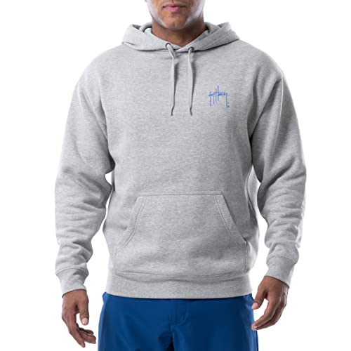 Guy Harvey Men's Long Sleeve Hooded Fleece Sweatshirt