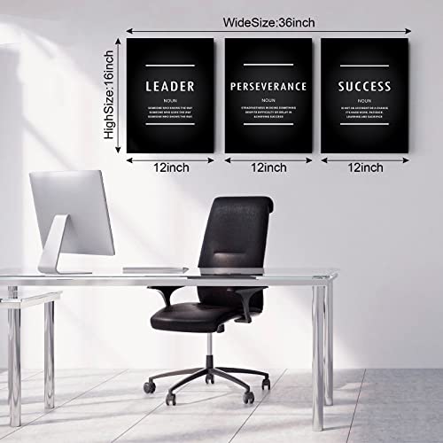 Leader Motivational Canvas Wall Art, Perseverance Success Positive Decor, Inspirational Leadship Quotes Reminder Decor Affirmation Poster Success Wall Hanging Picture Boss Gift For Home Office Workplace #TOP6