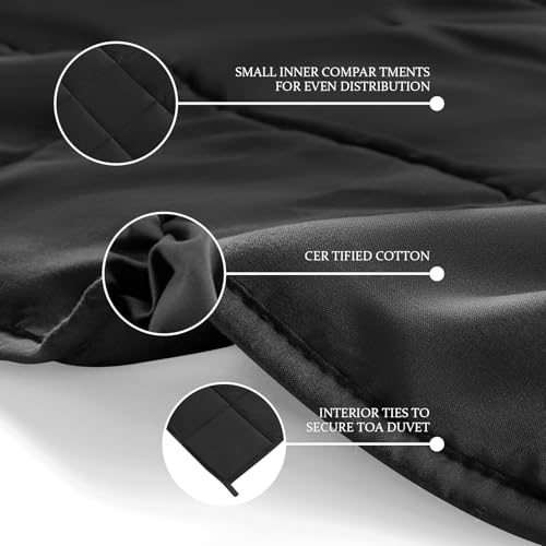 CYMULA Weighted Blanket for Adults (25lbs 88"x104" King Size) - Cooling Breathable Heavy Blankets for Summer Winter - Ultra Microfiber Soft Comfort Blanket with Glass Beads - Gifts for Men/Women