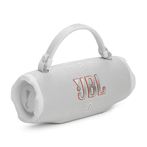 Image of JBL Charge 6 - Portable Waterproof & Drop-Proof Bluetooth Speaker, Bold Pro Sound with AI Sound Boost (White) (Renewed)