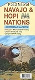 Road Map of Navajo & Hopi Nations