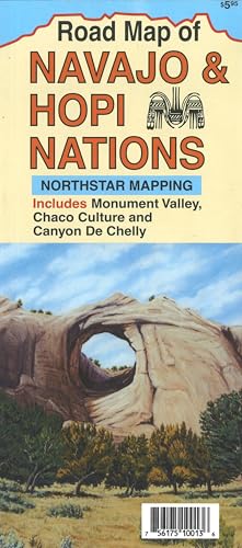 Road Map of Navajo & Hopi Nations