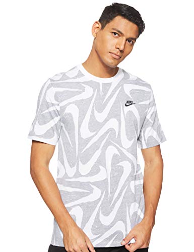 Nike M Nsw Hand Drawn Aop Ss Tee T-Shirt - Black (White 10a), XX-Large