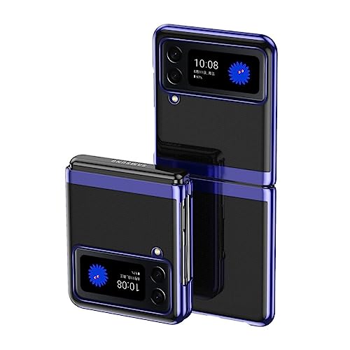 Coque Samsung Galaxy Z Flip 3 Transparente Coque Protection Bleu