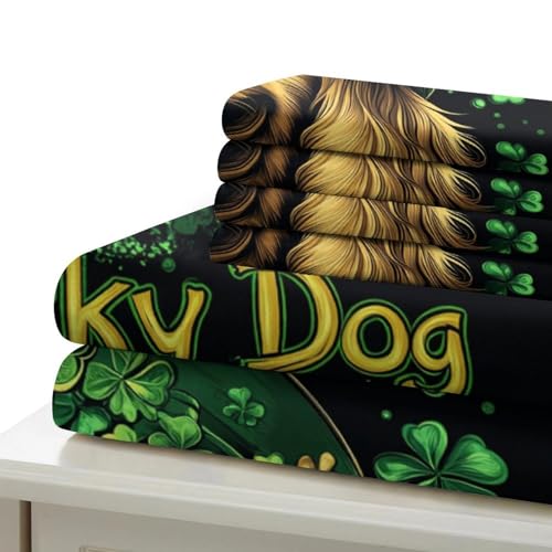 Housse de couette Saint-Patrick 200x200 microfibre chien 3 pcs - 7