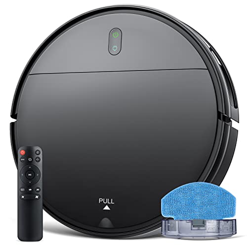 Robot Vacuum and Mop Combo, WiFi/App/Alexa, 2 in 1 Mopping Robot Vacuum Cleaner Combo with 230ML Water Tank, Self-Charging, Ultra-Thin, Silent, Ideal for Hard Floor, Pet Hair, Carpet