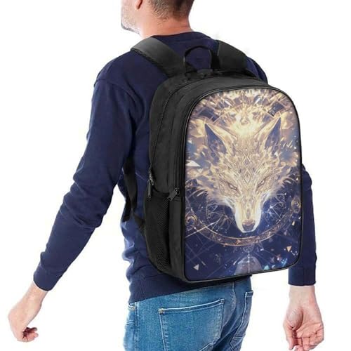 Mochila escolar Wolf con impresión 3D resistente y cómoda 5