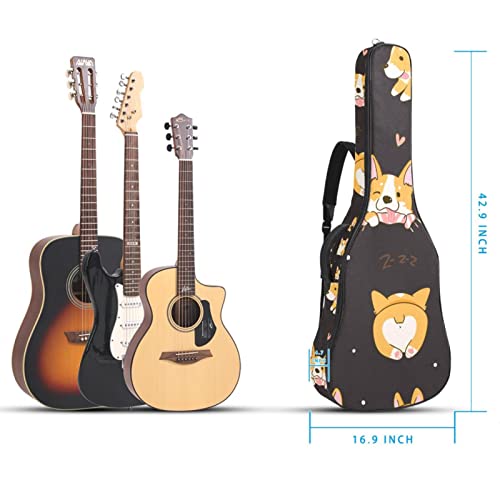 Hondank Housse de transport étanche pour guitare avec bandoulière réglable Motif alpaga et fleurs, Multicolore 03., 42… - Les Beatles, Paul McCartney, John Lennon, RIngo Starr, George Harrison Hondank Housse de transport étanche pour guitare avec bandoulière réglable Motif alpaga et fleurs, Multicolore 03., 42… – Image 5
