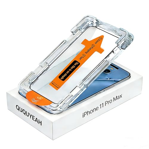 �y���S�҂ɂ��ȒP�ziPhone 11 Pro Max�p�����K���X�X�N���[���v���e�N�^�[�A2���p�b�N�A���t���K�C�h�t���[���t���A���ȔS�����A�\��t���ȒP�A�w��h�~�A��U�h�~�AiPhone 11 Pro Max�ɑΉ��A���h�~�A���������ߗ��B