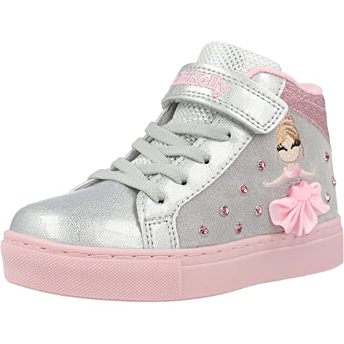 Image of Lelli Kelly LK4836 (EH01) Lacci Elastici Silver Tutu Ankle Hi-Tops Boots (UK_Footwear_Size_System, Little_Kid, Women, Numeric, Medium, Numeric_11_Point_5)