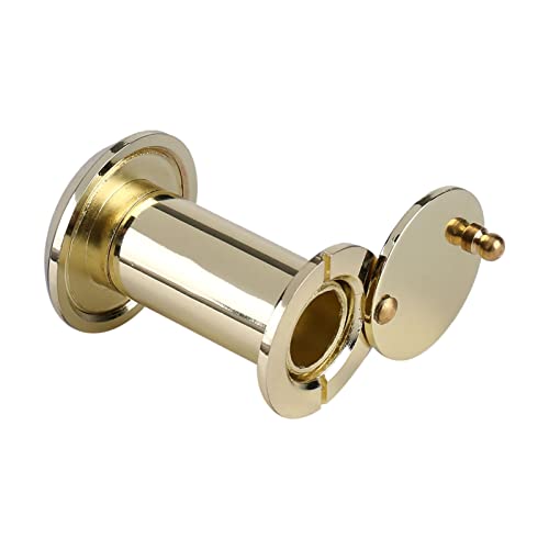 Mirilla para puerta, visor de ojo de puerta con ángulo amplio sólido para puerta de apartamento con cubierta (Dorado) miniatura 6