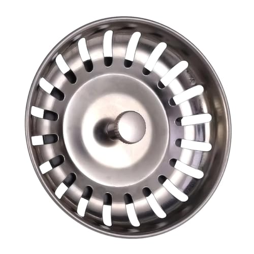 Tapón colador de fregadero 2 unidades acero inoxidable 83mm miniatura 6