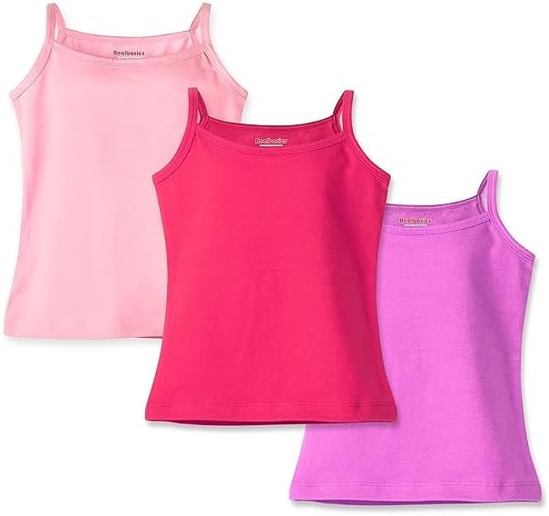 Girls Cotton Full Slip 2Years-3Years (Pack of 3), Multicolour, y3