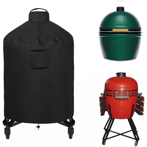 WOMACO Cover for Large Big Green Egg Waterproof Ceramic Grill Cover Heavy Duty Outdoor Small Medium XL Smoker Green Egg Ventilated Protective Covers (X-Large, Black) Cover