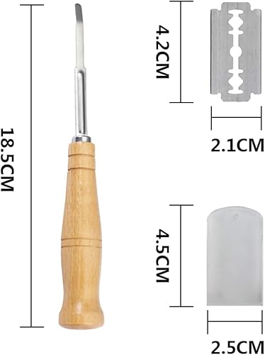 Miniatura 2 de CHXILING Pan Lame, cortador de panaderos para pan, herramienta de corte de masa, maquinilla de afeitar para hacer pan, cortador de pan, maquinilla