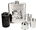 FLACHMANN SET 7-teilig MIT GRAVUR, FOTOGRAVUR WUNSCHTEXT Flachmann graviert (GRAVUR EINSEITIG)