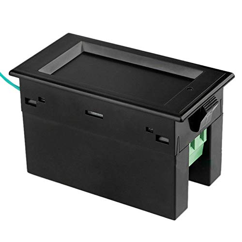 6 in 1 AC Monitor D69-2058 AC Digital Voltage and Current Power Frequency Factor Electricity Meter Multi-Function Power Monitor, black