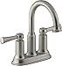 Kohler Aderlee Vibrant Brushed Nickel Bathroom Sink Faucet with Drain