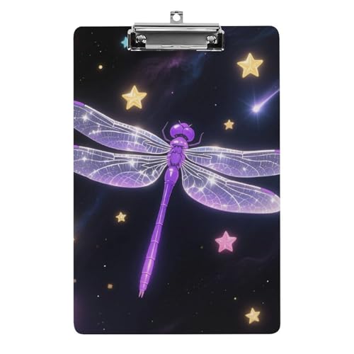 Porte-bloc avec trou de suspension en acrylique rigide à motif étoilé brillant