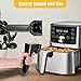CyHiThai Air Fryer Handle Replacement Parts for Instants Vortex Plus 6QT/5.7QT Air Fryers, Air Fryer Handle for Instants 6QT Air Fryer, Ergonomic Design, Dishwasher Safe