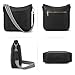 BOSTANTEN Crossbody Bags for Women Trendy Vegan Leather Hobo Handbags Fashion Shoulder Bags Purse with Adjustable Guitar Strap Classic Black