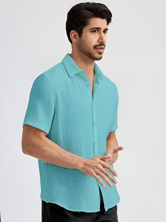 Image of Men's Regular Fit Short Sleeve Casual Shirt