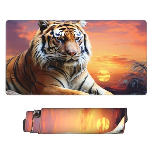 Tapis de souris de jeu avec bords cousus et base en caoutchouc antidérapant pour ordinateur