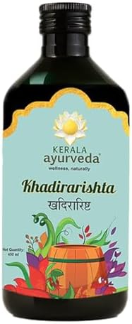 KERALA ayurveda Khadirarishta Syrup Blood Purifier Juice for Acne 450 ml