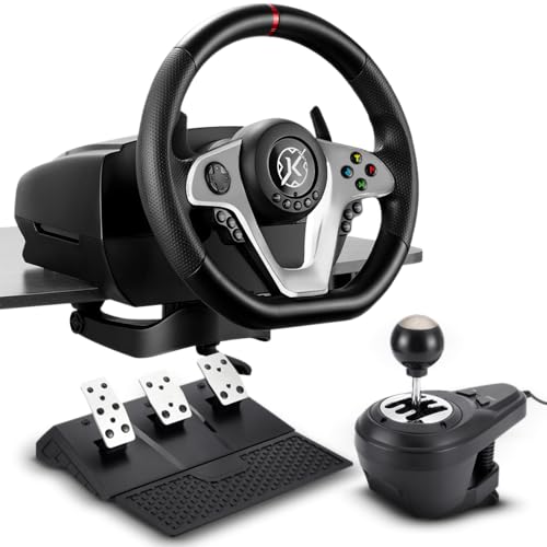 Kalkan Kit Simulador de Corrida G500 ProRacing Volante Pedais e Câmbio USB Force Feedback 3.2Nm 900° Compatível c/ PC, Xbox, PS4 - KLK00032
