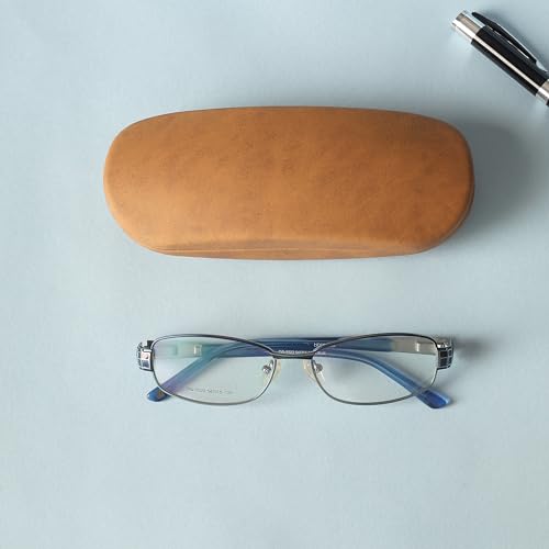 Image of VIVID Vision Unisex Adult Eyewear Specs Case Cover | Screw Driver | Free Cloth | Protect Eye Glasses | Chashma Dibbi | Spectacle Box | HINGE-SPRING | Metal | 3 IN 1