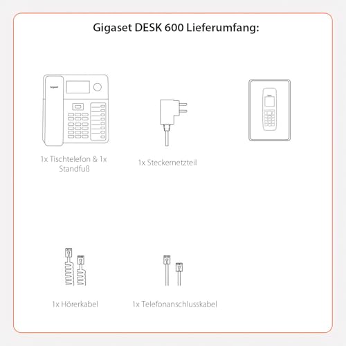 Gigaset DESK 600 Téléphone analogique Identification de 'appelant - vue 6
