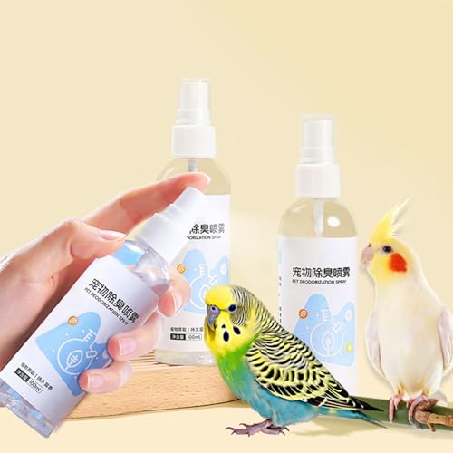 Spray Desodorizante Para Animais De Estimação | Spray Desodorizante Para Papagaios 100ml | Nebulizad