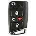 Keyless Option Remote Key Fob Shell Case Cover for VW Volkswagen (NBGFS12P01)