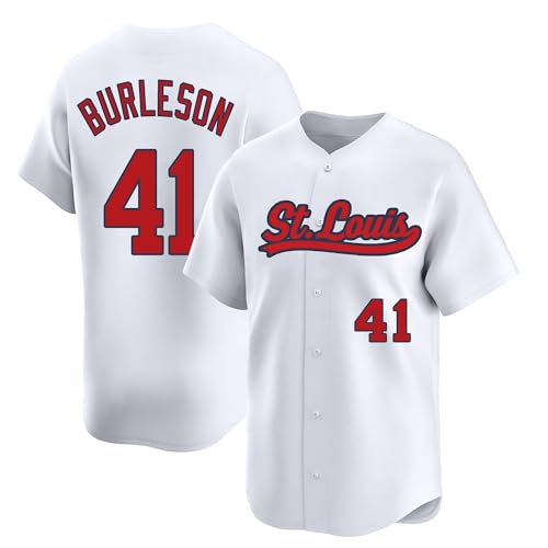 NZUONODAI ALEC Burleson Jersey St.Louis White Youth Baseball Stitched
