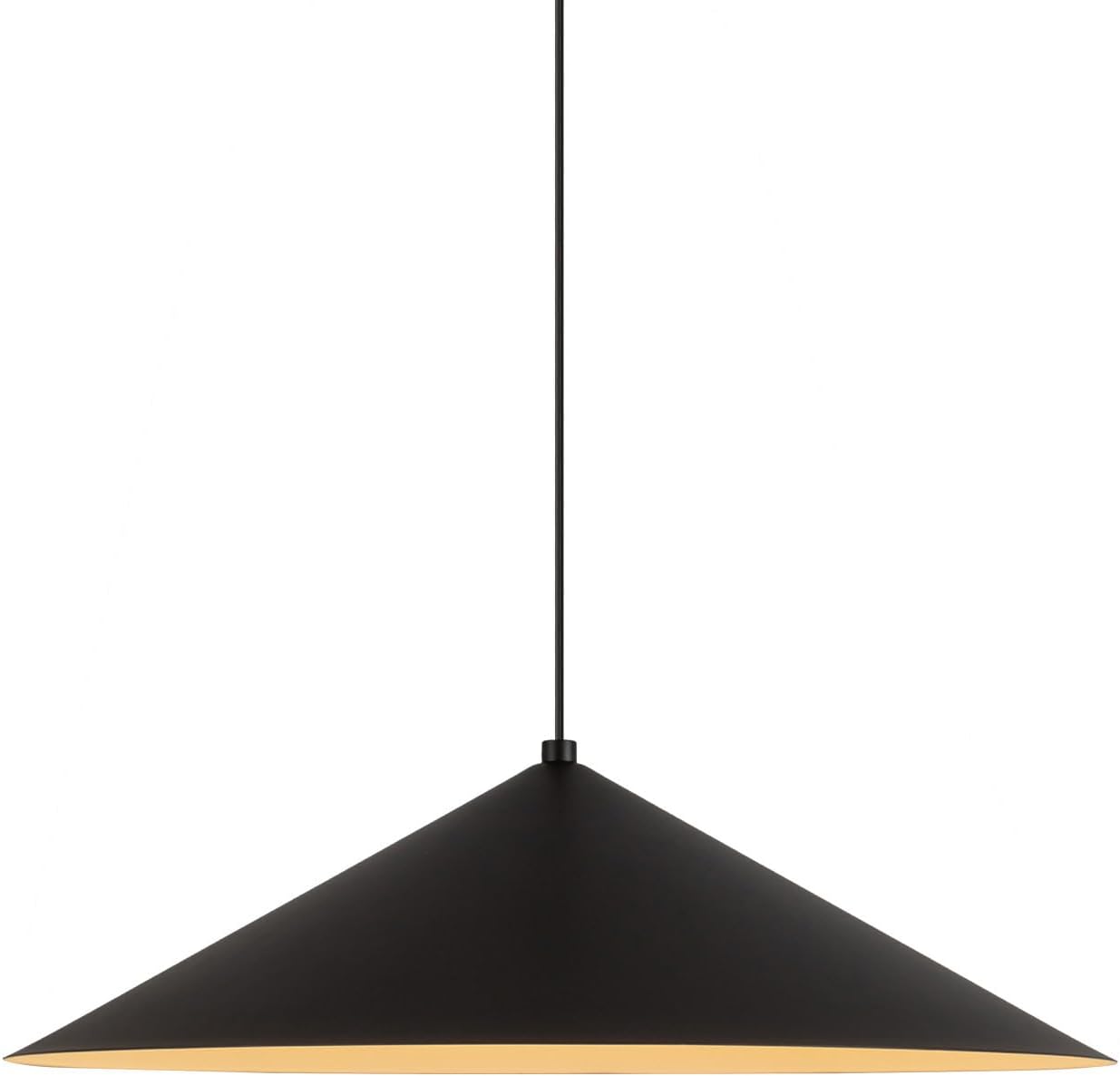 Kuzco Lighting TRP73915-BK-4K Luiz - 12W LED Trilo Track Pendant-4.88 Inch Tall and 15.63 Inch Wide, Finish Color: Black, Color Temperature: 4000