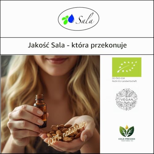 Sala Olej migdałowy tłoczony na zimno bio (butelka szklana 500 ml)