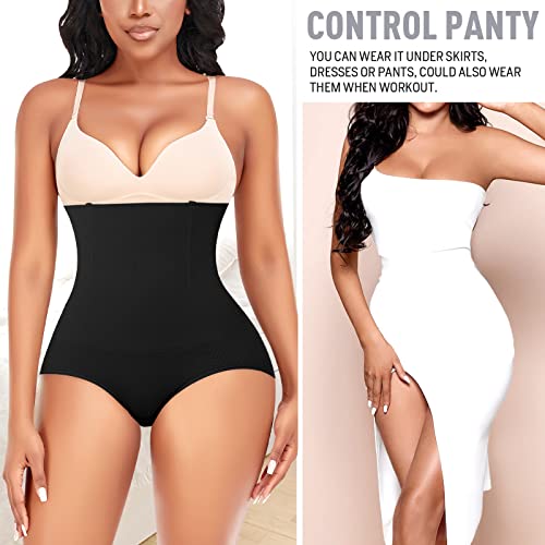 Image of Werena Tummy Control Shapewear Panties for Women High Waist Cincher Shaping Underwear Body Shaper Panty Girdle