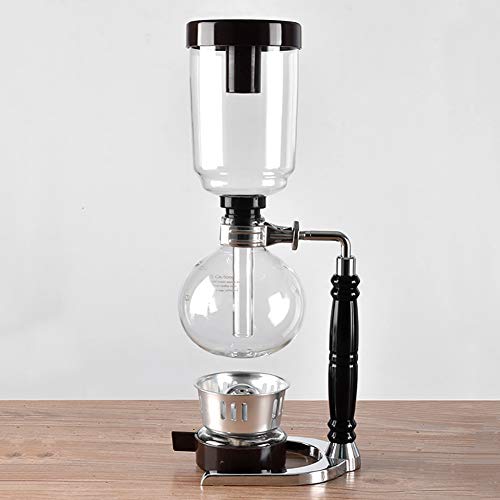 Glass Vacuum Siphon Coffee Maker 5 Cups 20-Ounce with Alcohol Burner